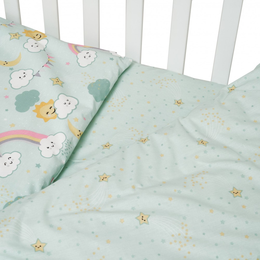 Змінна постіль Twins Sky, 4 ел. ментол (3023-TS-14)