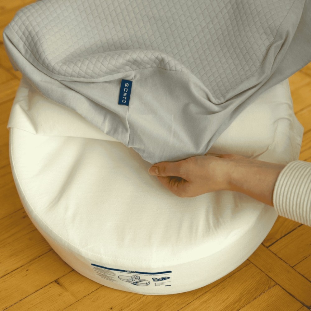 Вологостійке простирадло до матраца Sonto Kokon, 1 шт, сірий