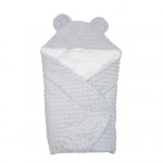 Конверт - плед Twins Minky Вушка, сірий (9013-TV-10)