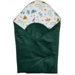 Конверт-плед Twins Velvet Print, смарагдовий (9016-TVP-06)