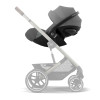 Cybex Cloud G i-Size - автокрісло для немовля i-Size (автолюлька), легке, розкладається до лежачого положення, дихаюча тканина Air Mesh (40 - 87 см) • Lava Grey (Plus)