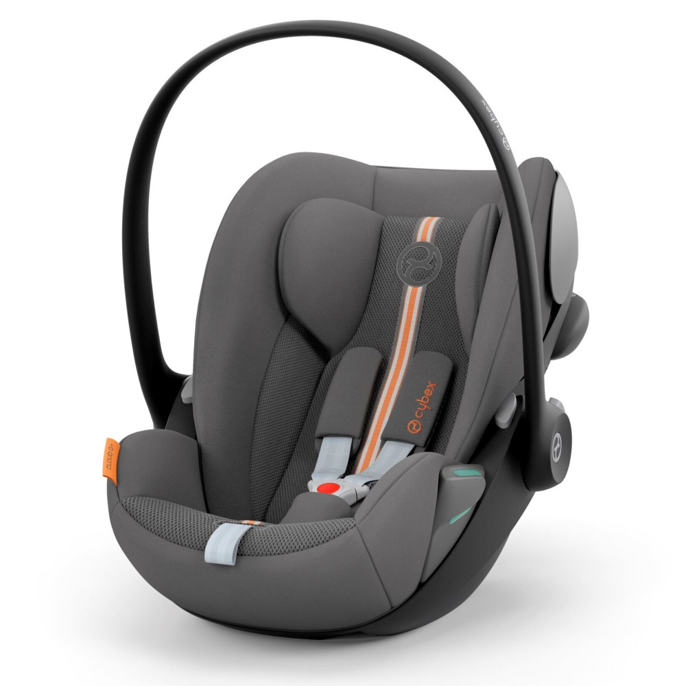 Cybex Cloud G i-Size - автокрісло для немовля i-Size (автолюлька), легке, розкладається до лежачого положення, дихаюча тканина Air Mesh (40 - 87 см) • Lava Grey (Plus)
