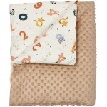 Плед Twins Minky со съемным наполнением 100х80, бежевый