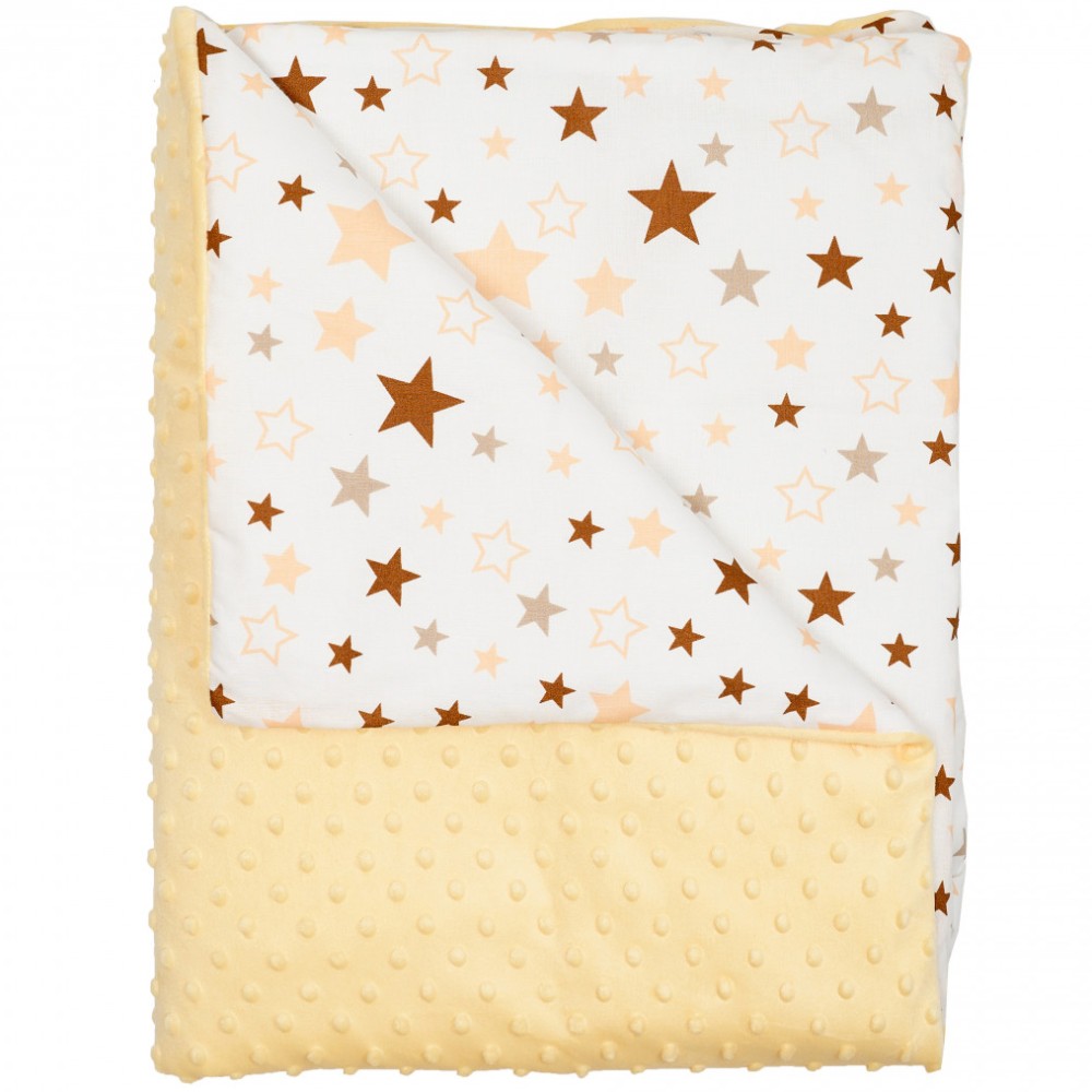 Плед Twins Minky зі знімним наповнювачем 100х80, жовтий