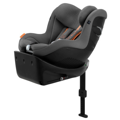 Cybex Sirona Gi i-Size - поворотное детское автокресло, крепление ISOFIX, дышащая ткань Air Mesh (от 3 месяцев до 4 лет / 61 - 105 см) • Lava Grey Plus