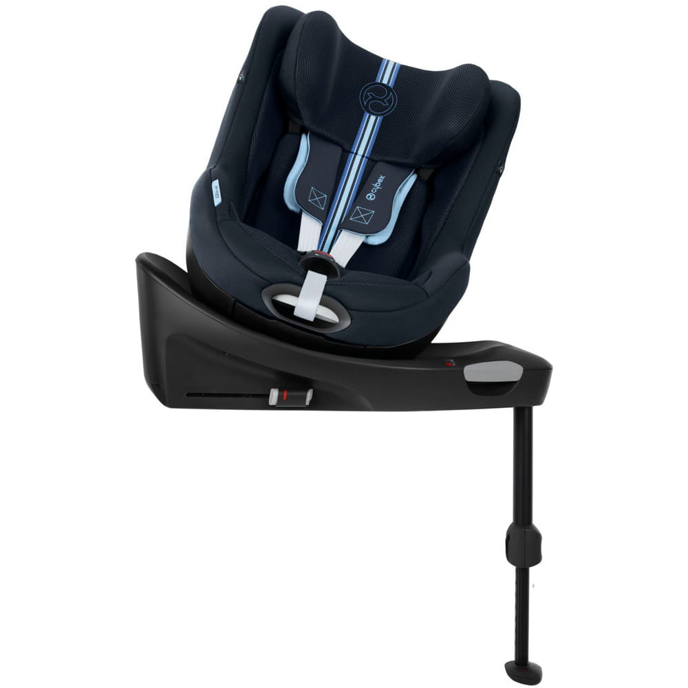 Cybex Sirona Gi i-Size - поворотне дитяче автокрісло, кріплення ISOFIX, дихаюча тканина Air Mesh (від 3 місяців до 4 років / 61 - 105 см) • Ocean Blue Plus