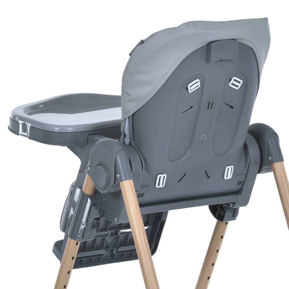 El Camino Craft ME 1115-W - стільчик для годування (2 колеса на задніх ніжках, чохол з екошкіри, захист від сповзання) • Gray El Camino Craft ME 1115-W - стільчик для годування (2 колеса на задніх ніжках, чохол з екошкіри, захист від сповзання) • Gray