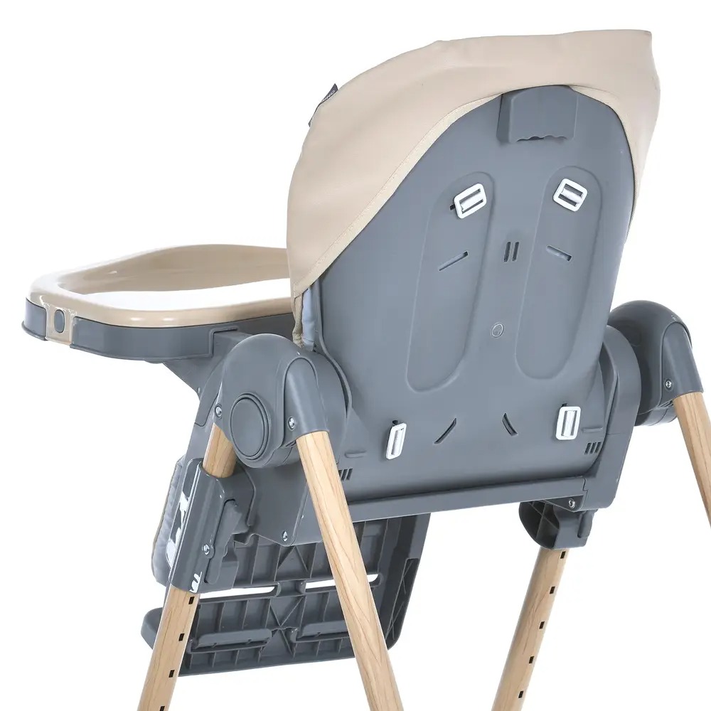 El Camino Craft ME 1115-W - стільчик для годування (2 колеса на задніх ніжках, чохол з екошкіри, захист від сповзання) • Beige El Camino Craft ME 1115-W - стільчик для годування (2 колеса на задніх ніжках, чохол з екошкіри, захист від сповзання) • Beige