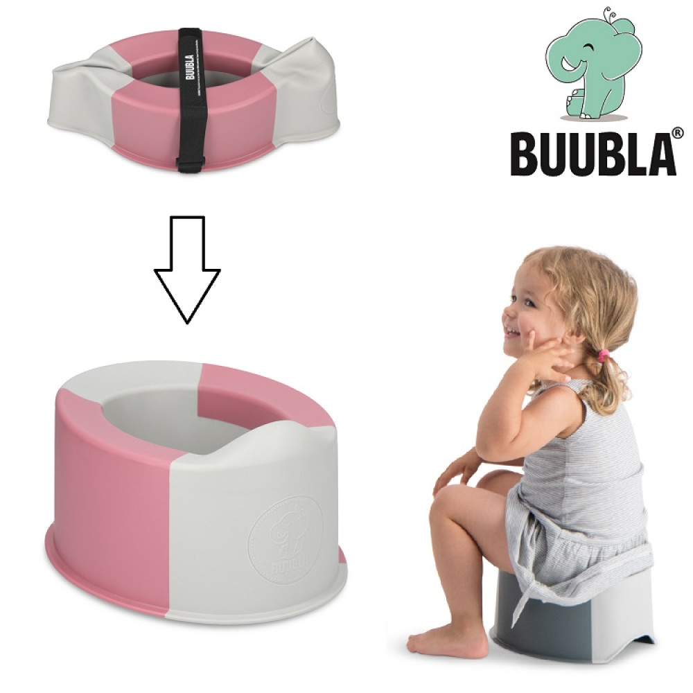 Дитячий горщик компактний Buubla рожевий (BU106)
