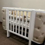 Ліжечко Angelo Luna з гудзиками, мокко