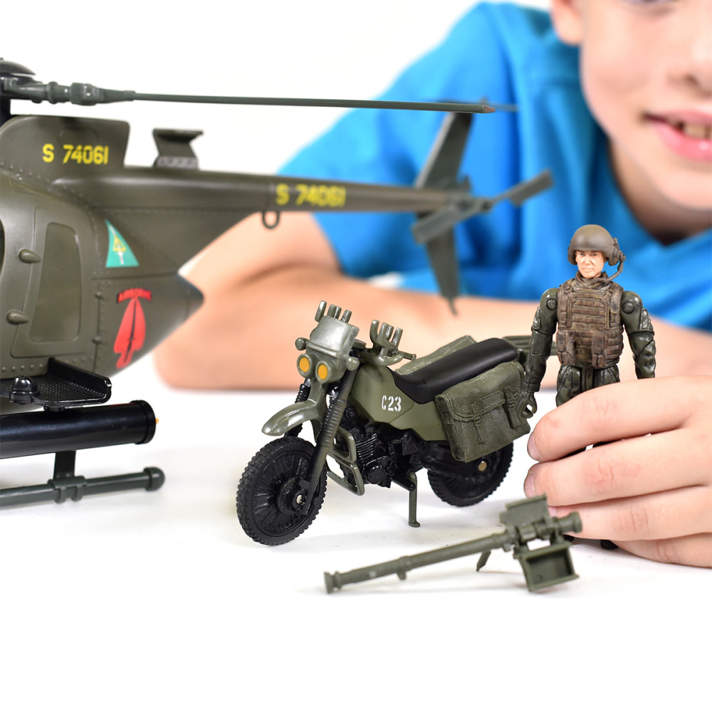 Игровой набор Elite Force - Многофункциональный вертолет MH-6 (101860) Игровой набор Elite Force - Многофункциональный вертолет MH-6 (101860)