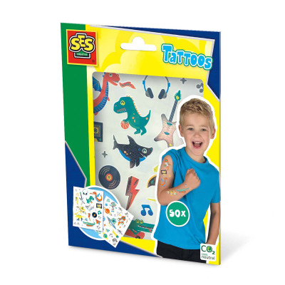 SES Creative Тату-наліпки Металік - набір тимчасових татуювань (14281S)