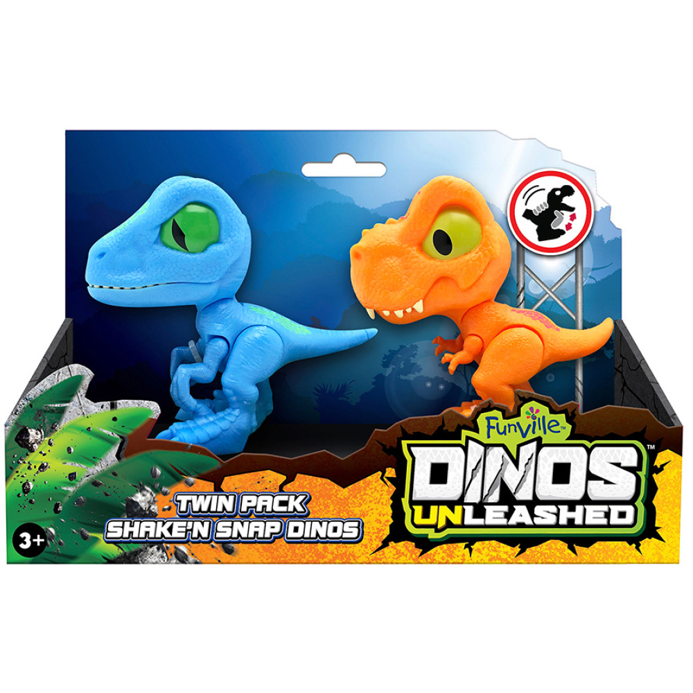 Набір фігурок з механічною функцією Dinos Unleashed – Ті-Рекс та Велоцираптор (31128)