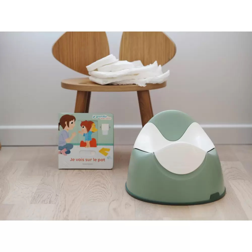 Эргономичный горшок Beaba, оливковый (920394)