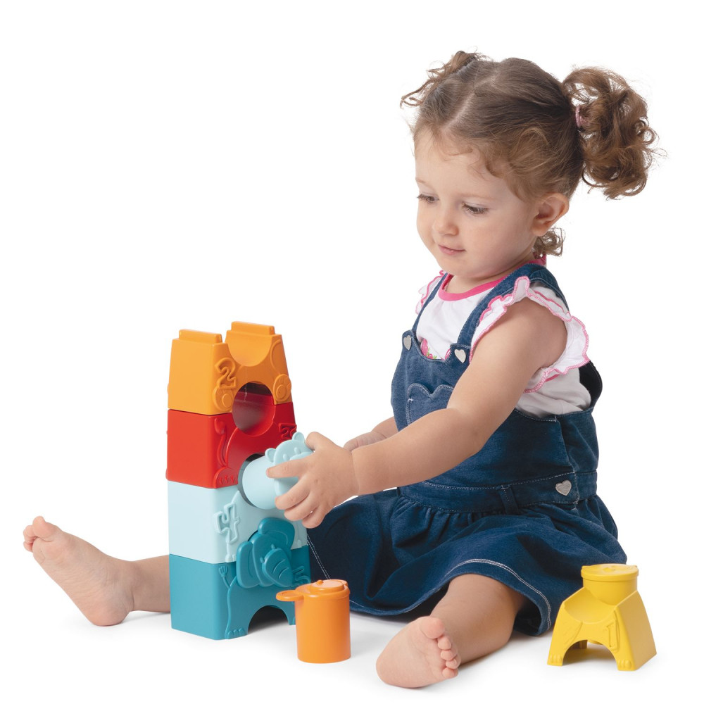 Іграшка-пірамідка 2 в 1 Chicco Eco+ Зообашня (11570.00) Іграшка-пірамідка 2 в 1 Chicco Eco+ Зообашня (11570.00)