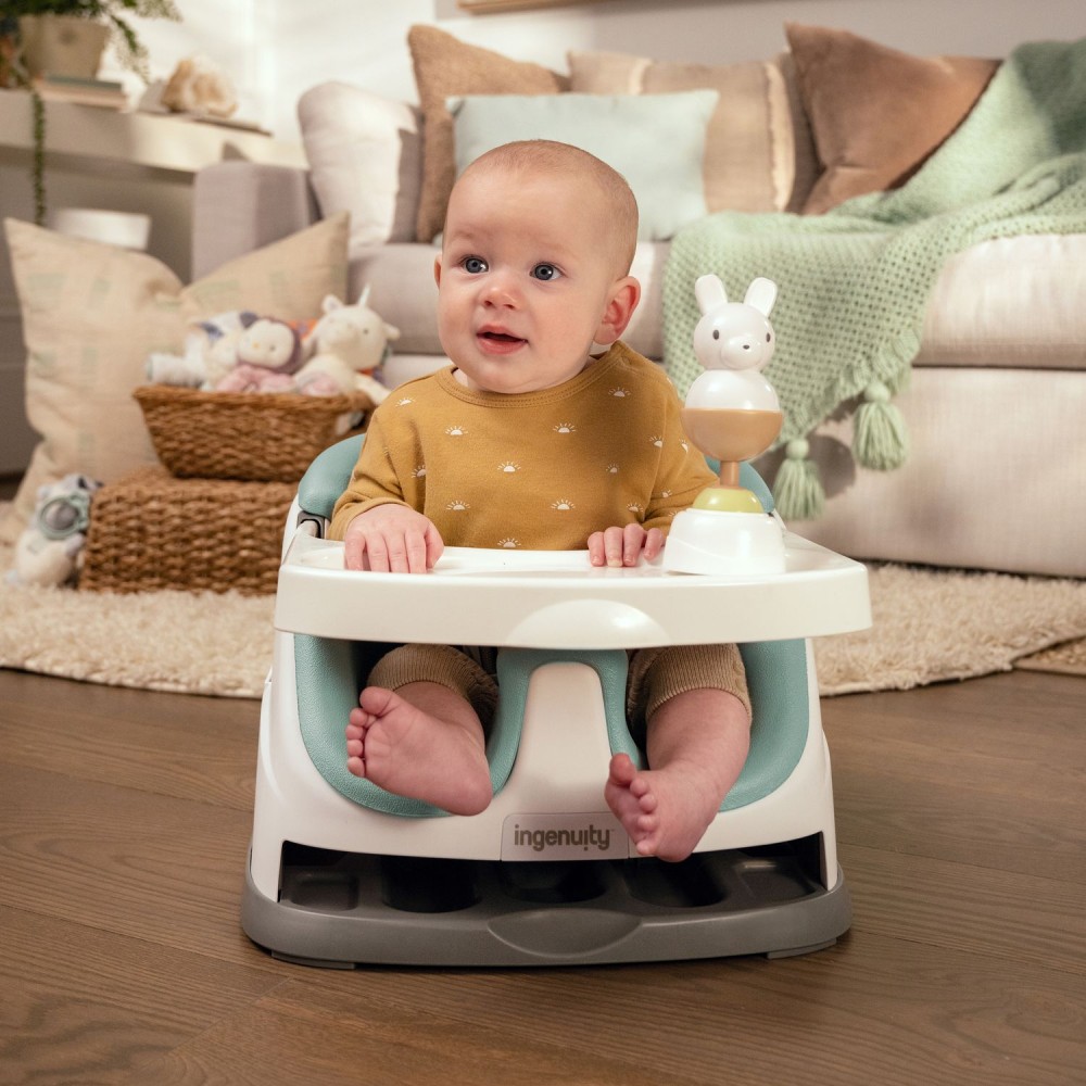 Сидение-бустер 2 в 1 Ingenuity Baby Base, бирюзовый
