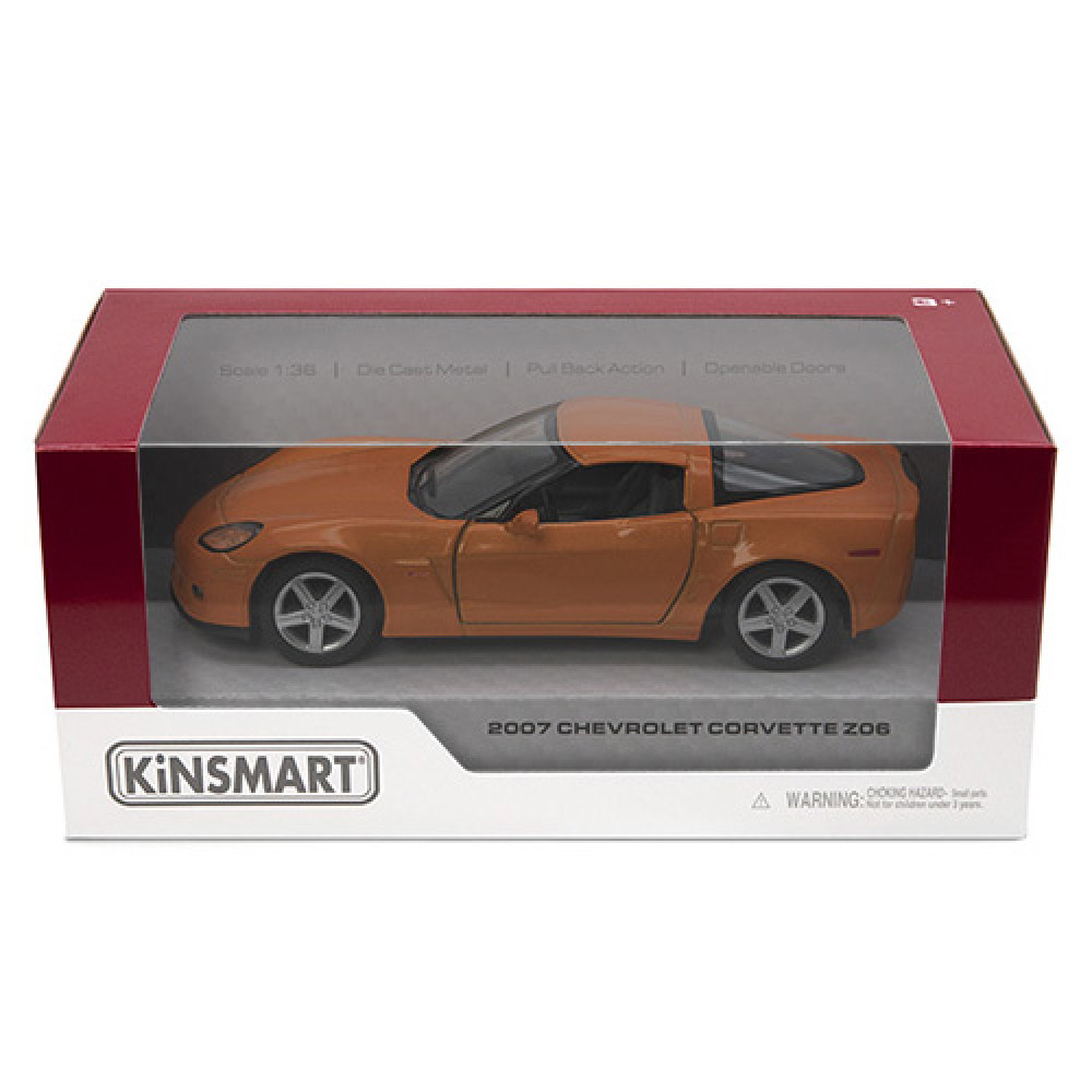 Машинка Kinsmart 2007 Chevrolet Corvette Z06 (KT5320W)