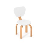 Veres Monaco | Верес Монако - детский стульчик со спинкой • White Natural | Бело-буковый