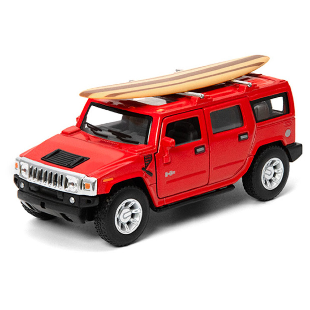 Машинка Kinsmart 2008 Hummer H2 SUV surfboard (KT5337WS1)