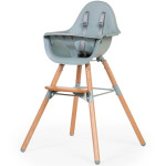 Стільчик для годування Childhome Evolu 2 с бампером, natural/mint (CHEVOCHMI)