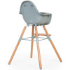 Стульчик для кормления Childhome Evolu 2 с бампером, natural/mint (CHEVOCHMI)