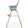 Стульчик для кормления Childhome Evolu 2 с бампером, natural/mint (CHEVOCHMI)