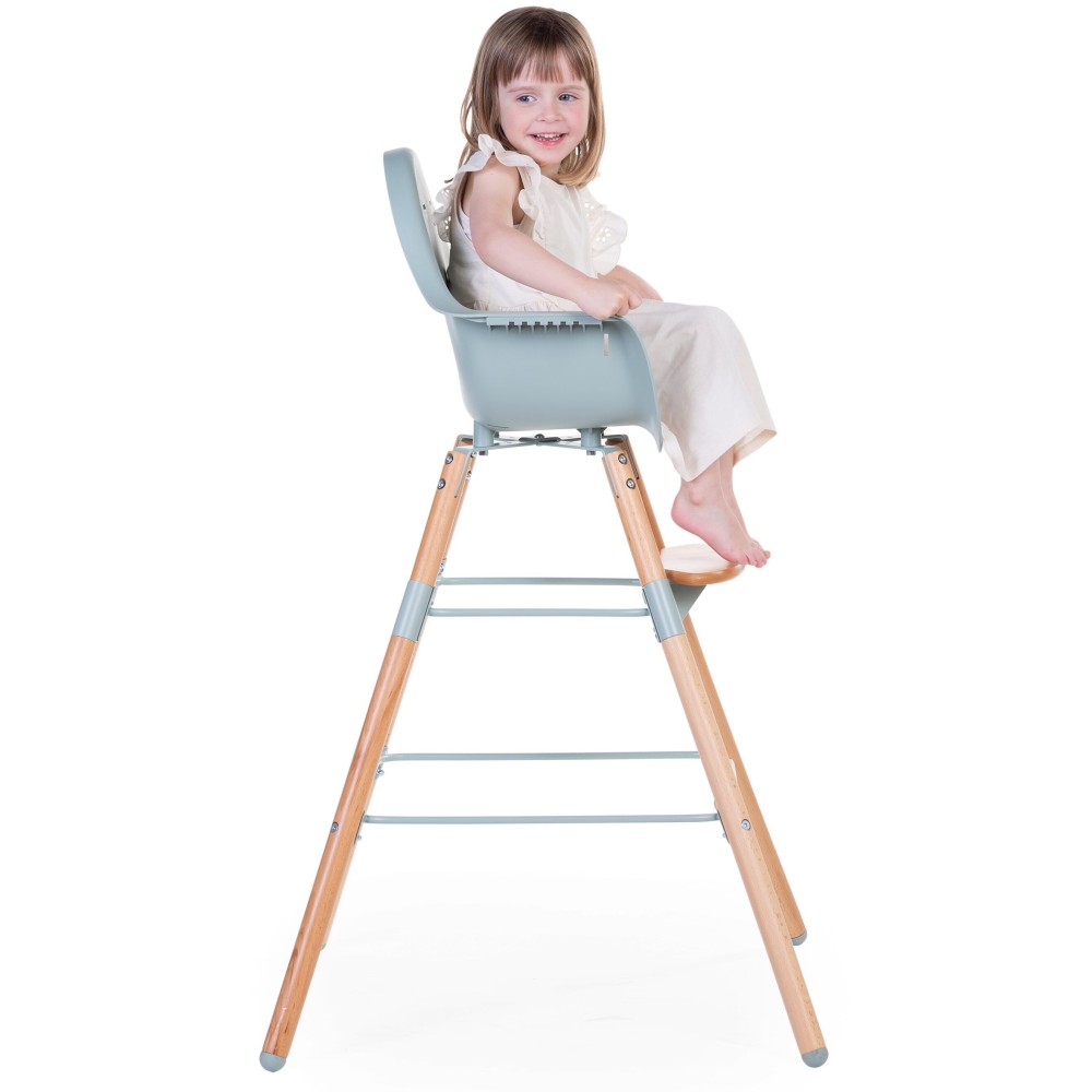 Комплект дополнительных удлинительных ножек Childhome Evolu с подножкой - wood/mint (CHEVOFTMI)
