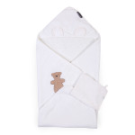 Полотенце с капюшоном Childhome 80x80 см, terry teddy (CCBCJMTB)