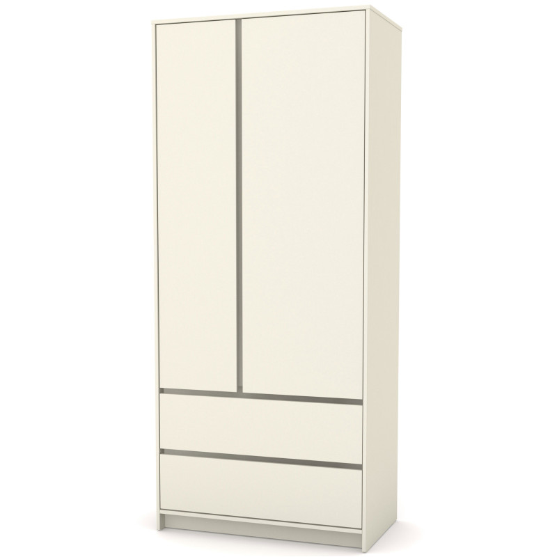 Veres Bern | Верес Берн 900 - шафа з шухлядами, дводверна (90x50.3x207.1 см) • Beige | Бежевий