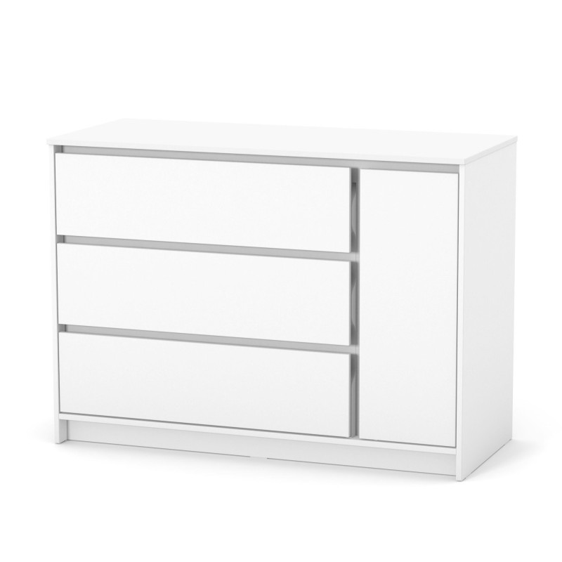 Veres Bern | Верес Берн 1200 - детский комод (120см) • White | Белый