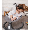 El Camino Cute ME 1116 - укачивающий центр для новорожденных, шезлонг-качель с автоматическим укачиванием (питание от сети и батареек АА, пульт ДУ, таймер, подвесная дуга с игрушками) • Dark Gray