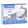 El Camino Cute ME 1116 - укачивающий центр для новорожденных, шезлонг-качель с автоматическим укачиванием (питание от сети и батареек АА, пульт ДУ, таймер, подвесная дуга с игрушками) • Gray