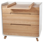 Комод-пеленатор Tweeto, натуральний з білим (Т 134)