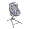 Chicco Baby Hug Pro 5 в 1 - детская кроватка для новорожденных, шезлонг, переносная кроватка, стульчик для кормления малышей и детей постарше • Earl Grey (87076.40)