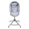 Chicco Baby Hug Pro 5 в 1 - детская кроватка для новорожденных, шезлонг, переносная кроватка, стульчик для кормления малышей и детей постарше • Earl Grey (87076.40)