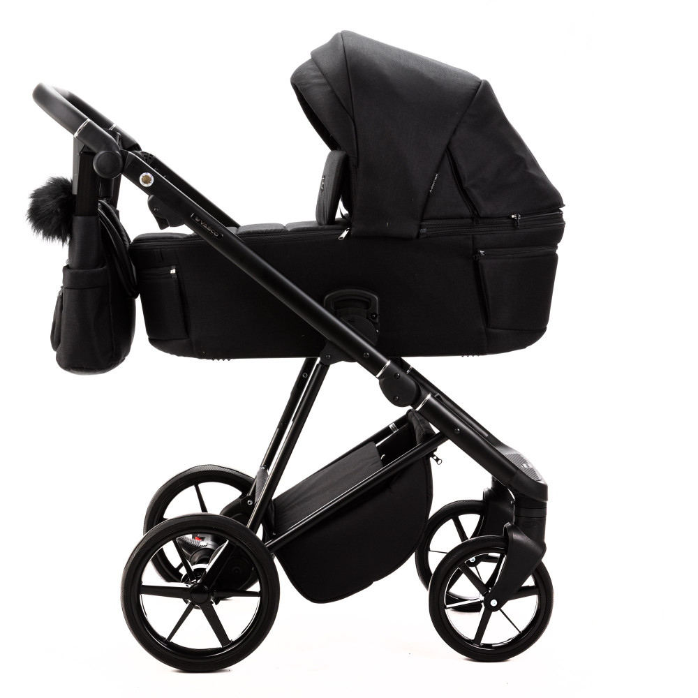 Коляска 2 в 1 Adamex Vasco TK-53 черная ткань (VTK530001) Коляска 2 в 1 Adamex Vasco TK-53 черная ткань (VTK530001)