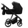 Коляска 2 в 1 Adamex Vasco TK-53 черная ткань (VTK530001)