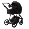 Коляска 2 в 1 Adamex Vasco TK-53 черная ткань (VTK530001)