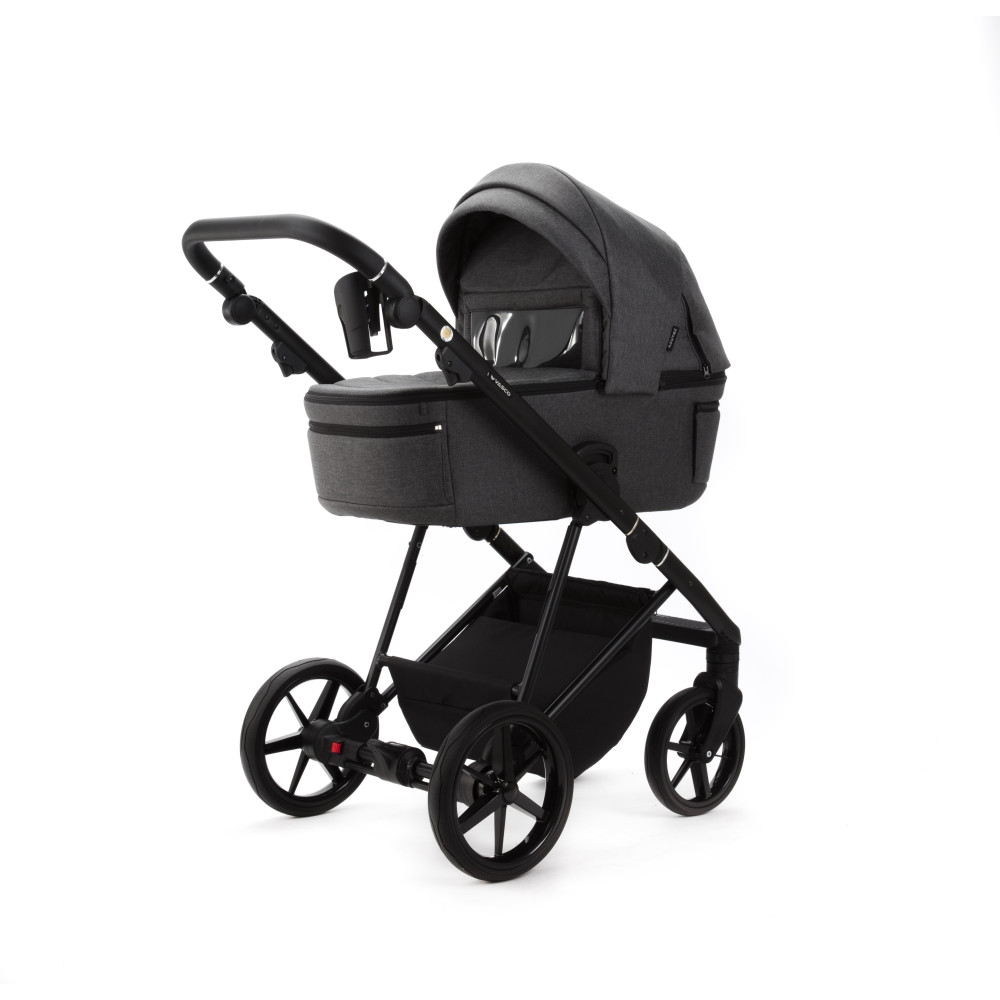 Коляска 2 в 1 Adamex Vasco TK-57 графит ткань (VTK570000)