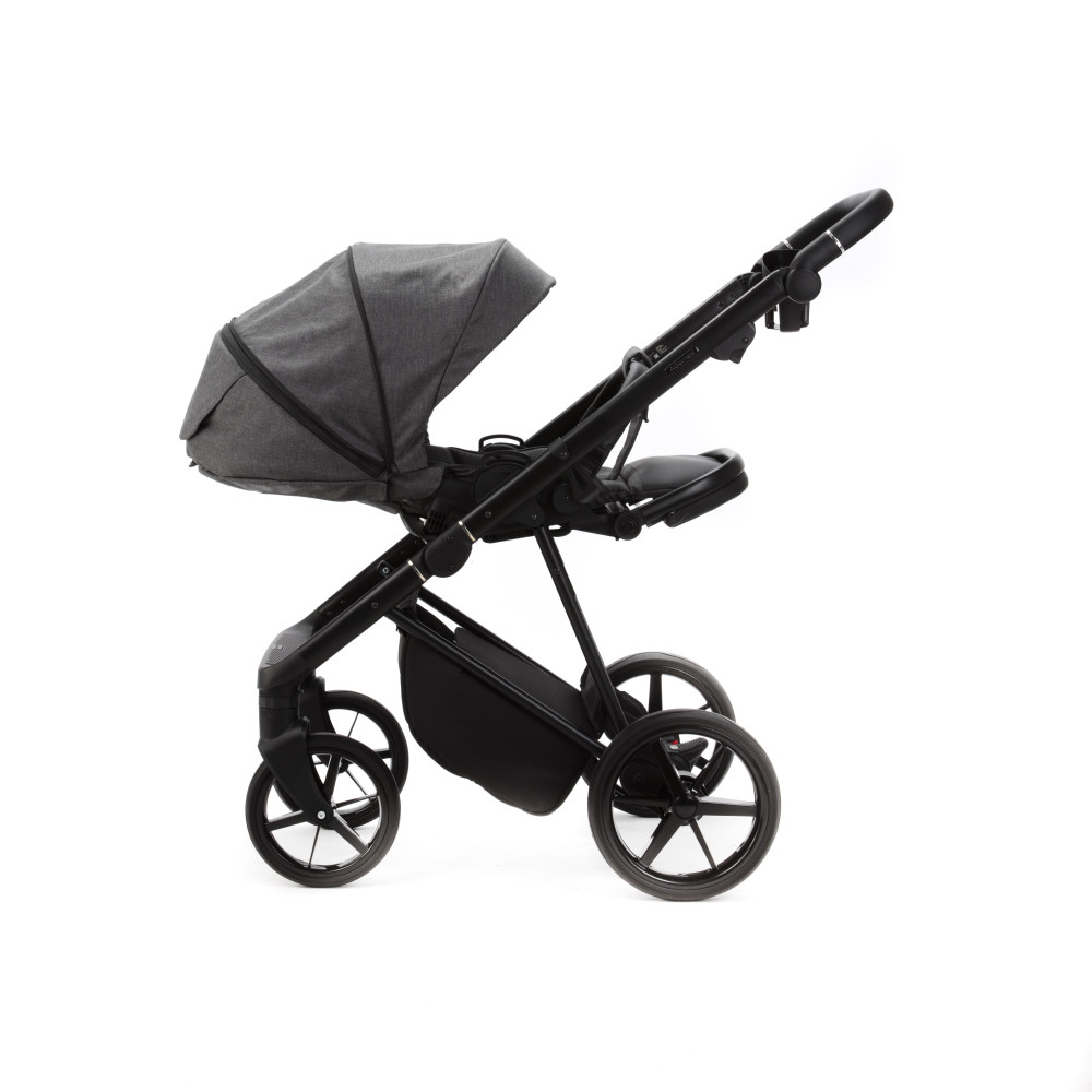 Коляска 2 в 1 Adamex Vasco TK-57 графит ткань (VTK570000)