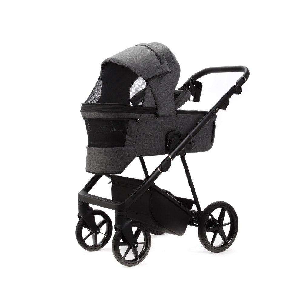 Коляска 2 в 1 Adamex Vasco TK-57 графит ткань (VTK570000)