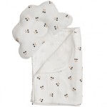 Плед и подушка Twins муслин маршмелоу Вишня 110х80, белый (1411-TMPO-01C)