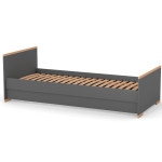 Veres Seattle | Верес Сіетл - дитяче підліткове ліжко (190х80 см) • Anthracite Natural | Темно-сірий