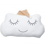Бампер - подушка Twins Cloud, білий/беж (7099-DC-02) Бампер - подушка Twins Cloud, білий/беж (7099-DC-02)