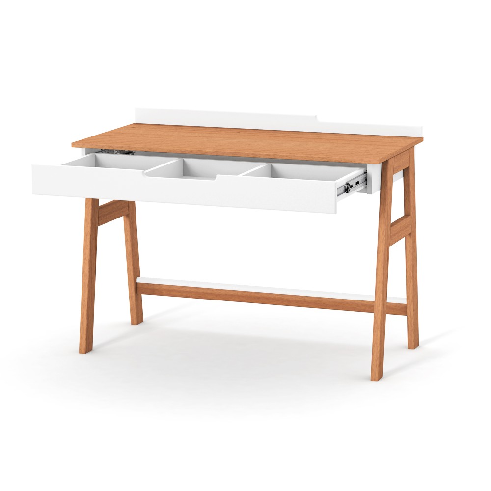  Veres Manhattan | Верес Манхэттен - детский письменный стол • White Natural | Бело-буковый