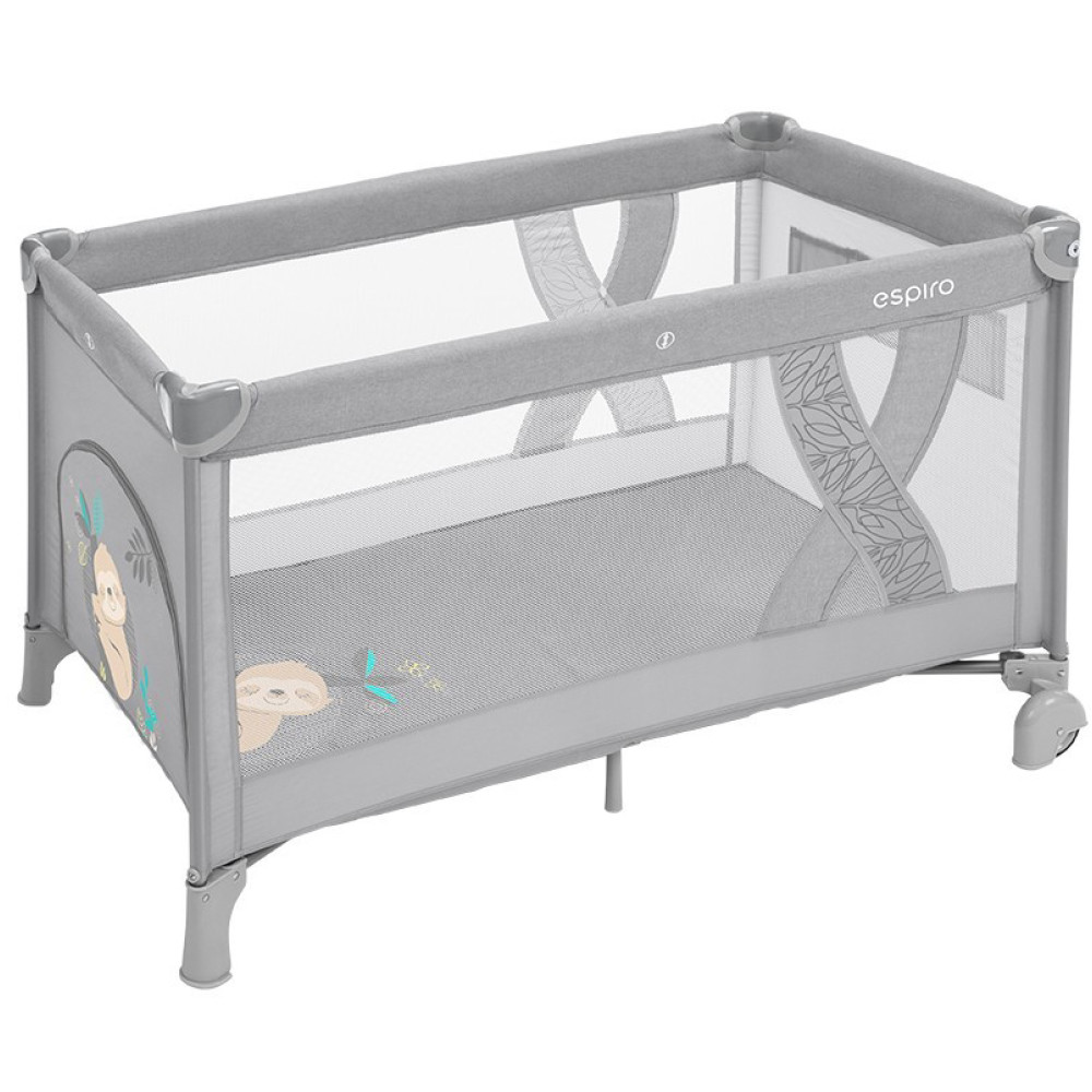 Кровать-манеж Espiro Simple 07 Light Grey