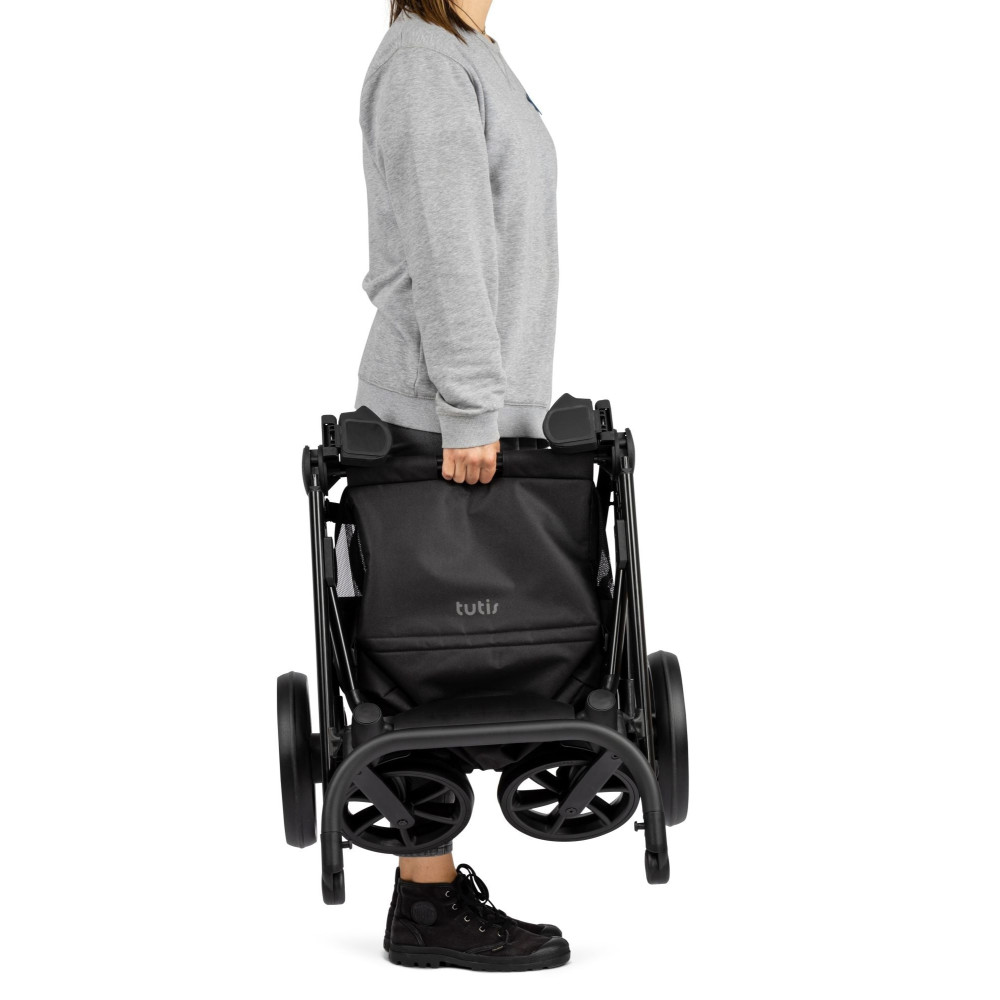 Коляска 2 в 1 Tutis Mio Leather 057 Light grey