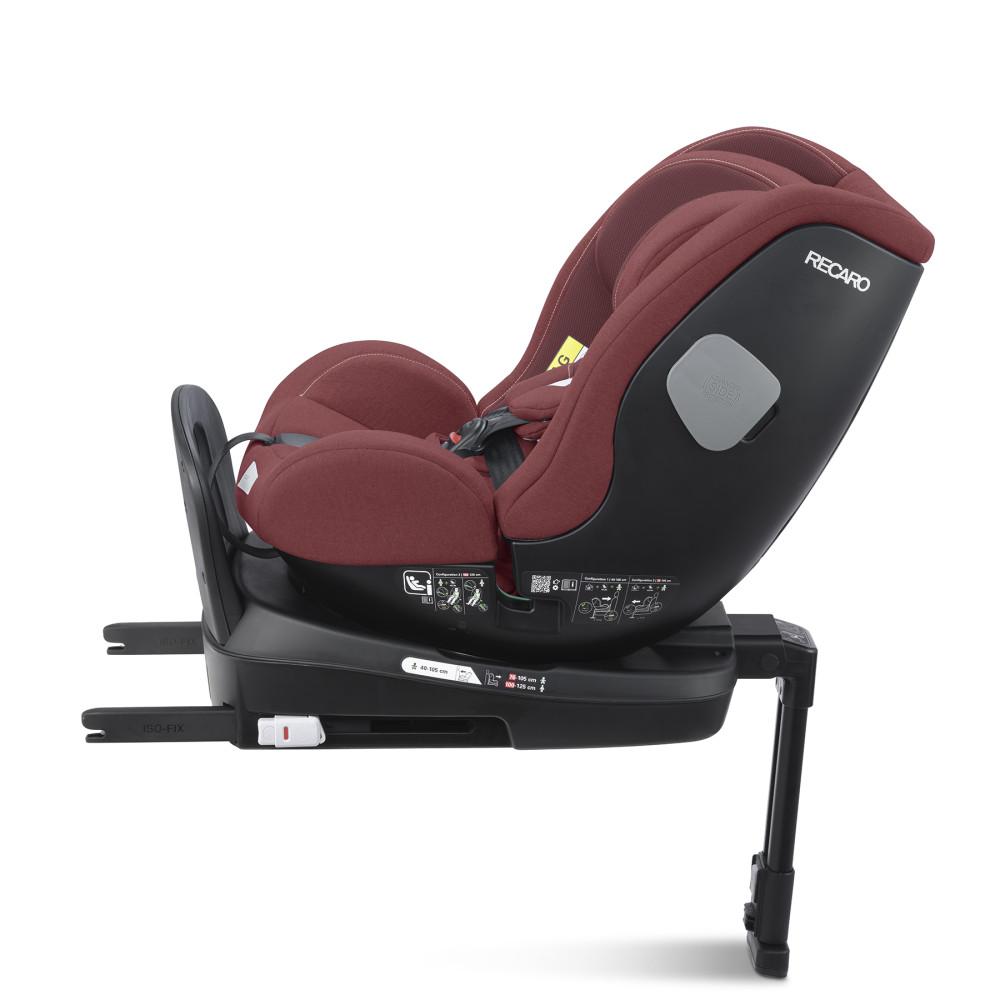 Recaro Salia 125 i-Size - детское автокресло (0-6 лет / 40 – 125 см / 0-25 кг), крепится с помощью системы Isofix, функция вращения на 360°, боковая защита • Iron Red