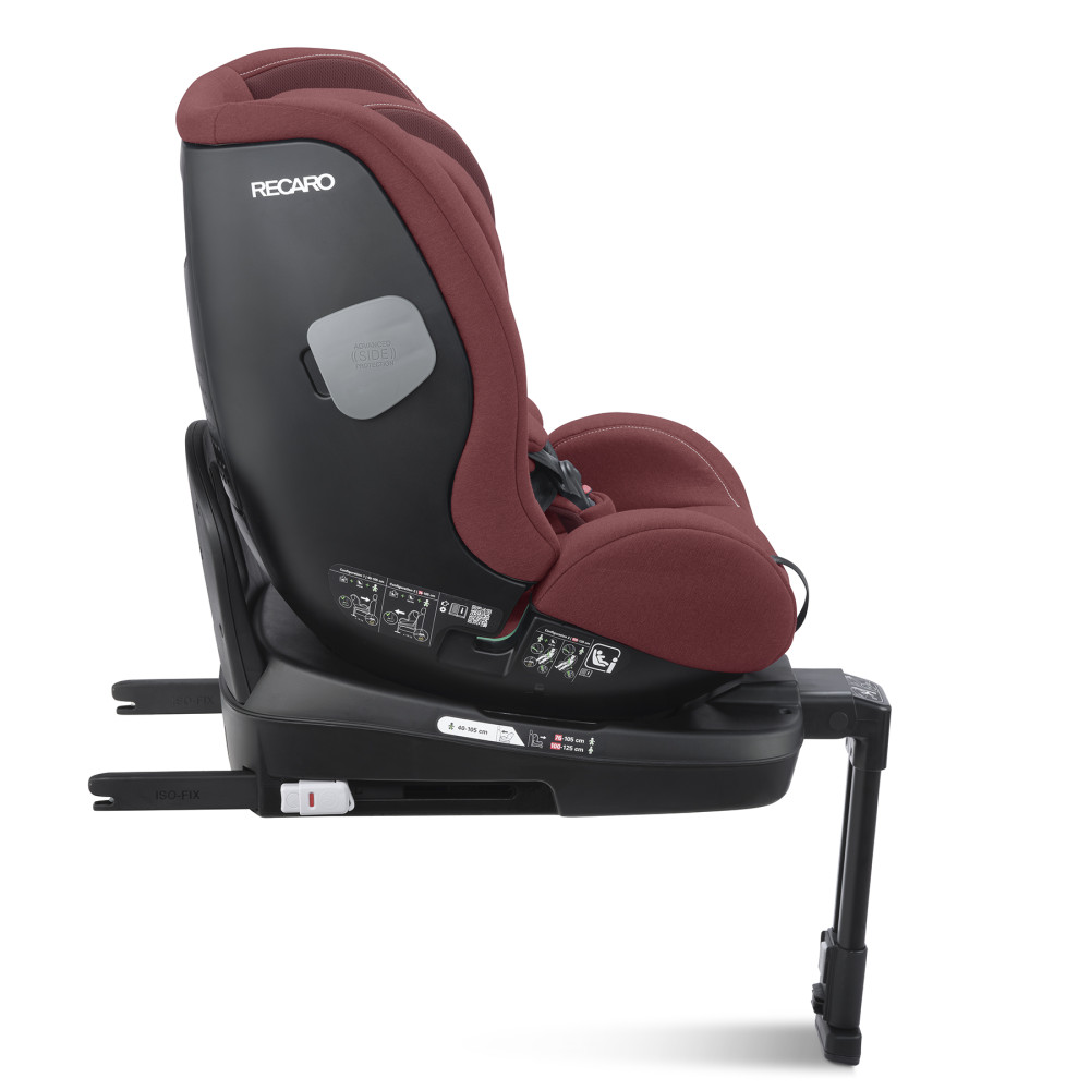 Recaro Salia 125 i-Size - детское автокресло (0-6 лет / 40 – 125 см / 0-25 кг), крепится с помощью системы Isofix, функция вращения на 360°, боковая защита • Iron Red