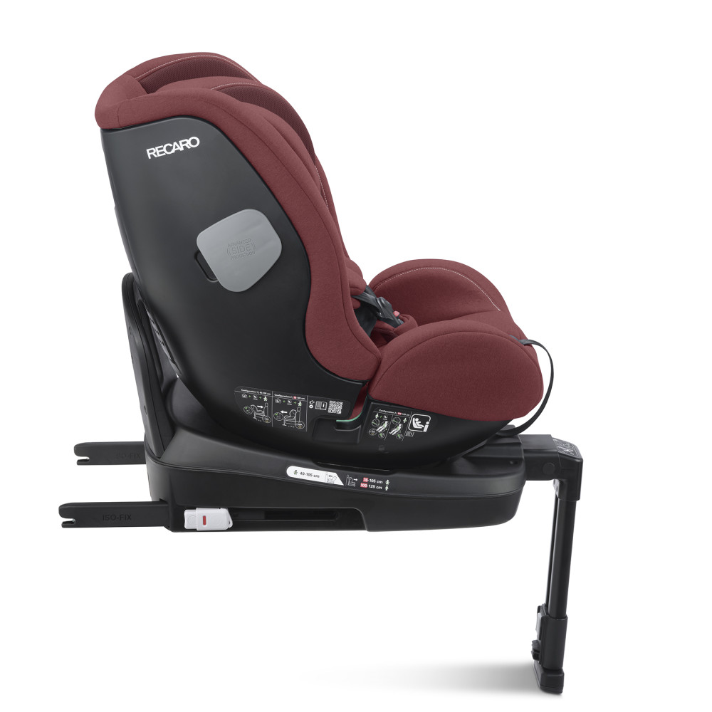 Recaro Salia 125 i-Size - детское автокресло (0-6 лет / 40 – 125 см / 0-25 кг), крепится с помощью системы Isofix, функция вращения на 360°, боковая защита • Iron Red